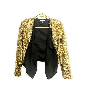 XTAREN|| Gold Sequin Blazer